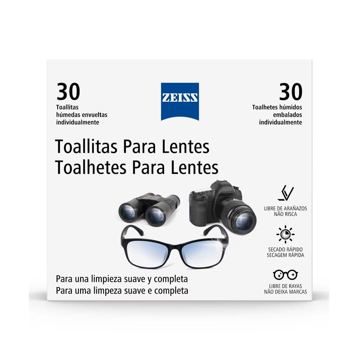  Toallitas de limpieza de lentes para gafas, cámaras y todos los  dispositivos ópticos (24 toallitas) : Salud y Hogar