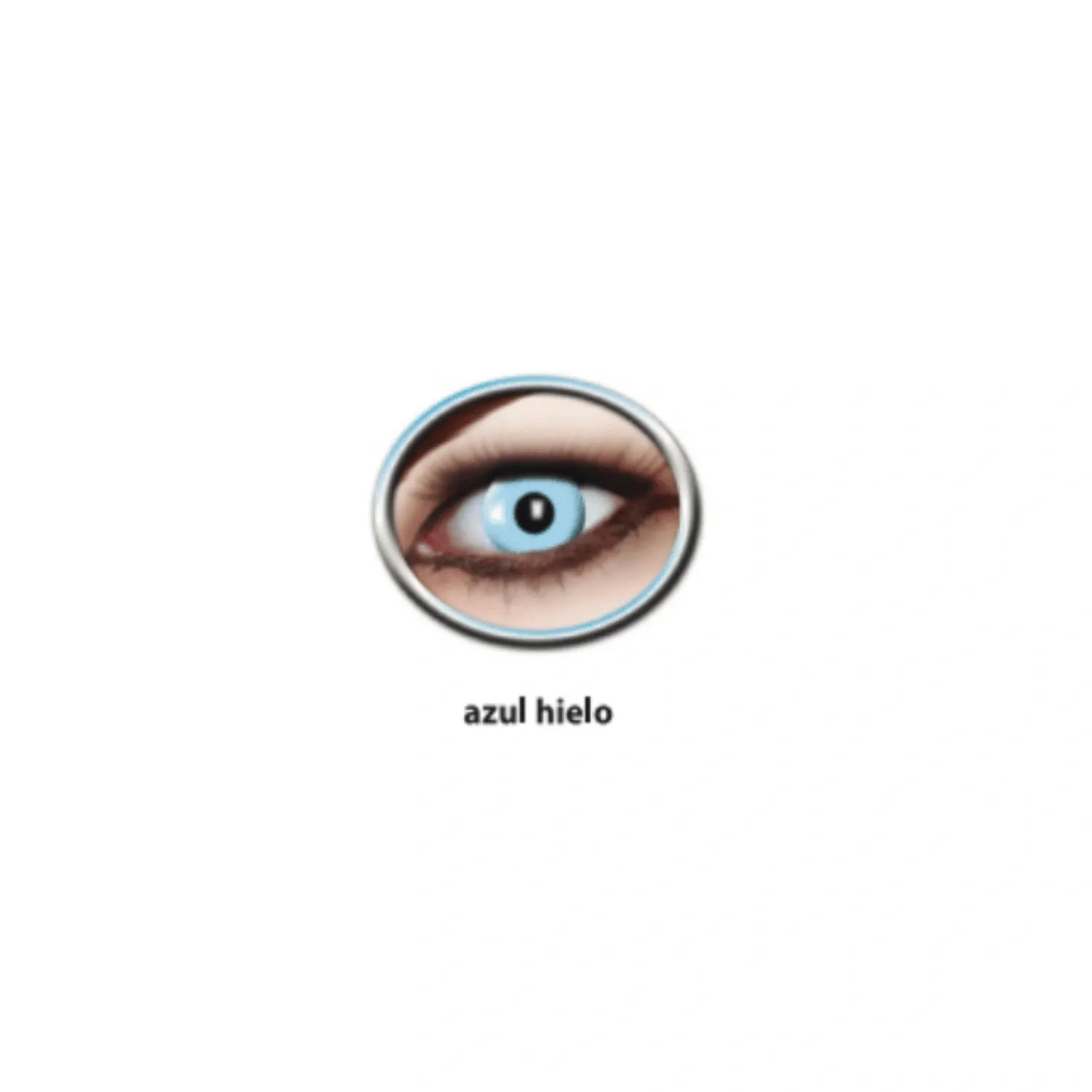 lentillas fantasia halloween azul hielo