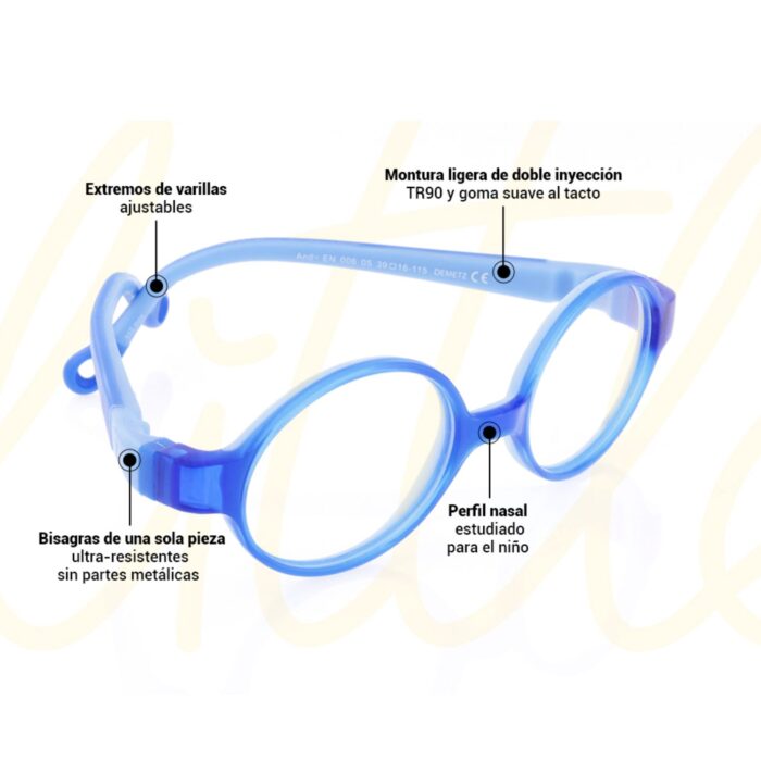 Demetz gafas flexibles para niños