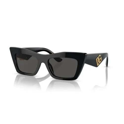 Gafas de sol Dolce & Gabbana DG4435 501/87 con forma cat eye en color negro.