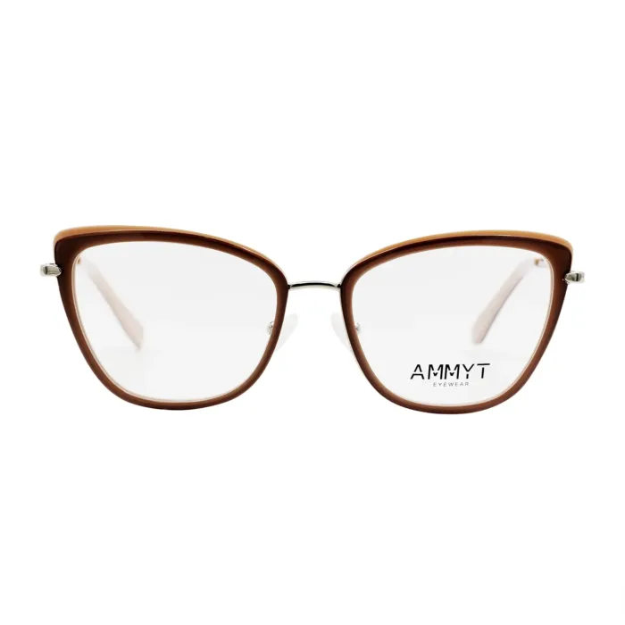 Gafas graduadas Ammyt Am 6000 C1 con forma Cat Eye en color marrón.