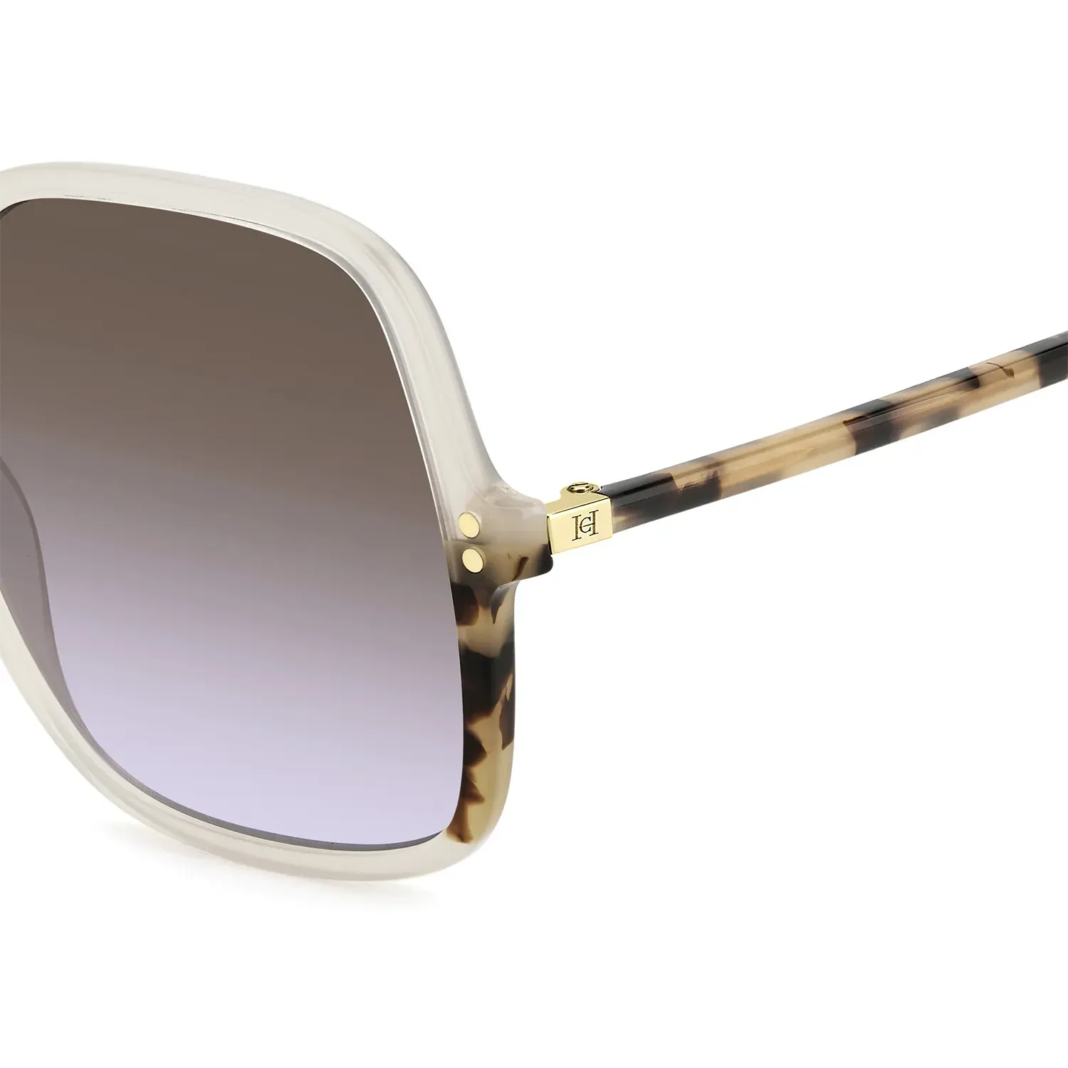 detalle CH gafas cuadradas color beige