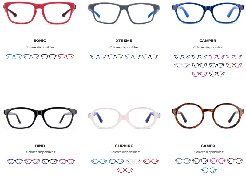 modelos disponibles en gafas de marca Nano Vista