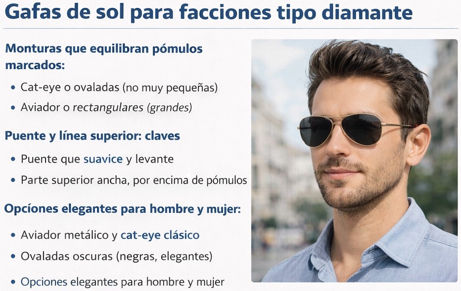 mejores gafas para rostro de estilo damiante
